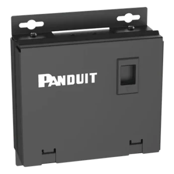 Caja de Consolidación / 6 Puertos Mini-Com / Acero / 7 x 7 x 2.5 in / Montaje Piso-Pared-Techo / Negro