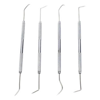Juego de herramientas para soldadura / 4 piezas / Ganchos recto, diagonal, curvo y encorvado / Diseño ergonómico