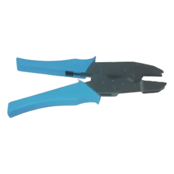 Pinzas de Plegado / Conectores de Anillo / Mordazas Intercambiables / 15 Medidas de Cavidad / Cables Coaxiales RG-58 a RG-400