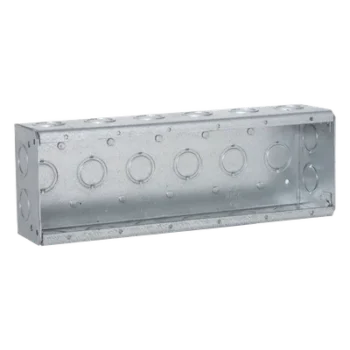 Caja Multigang de Acero / 6 Posiciones / Profundidad 2.5 in / 28 Entradas 1/2"-3/4" / Capacidad 95.3 cu. in / UL Listed