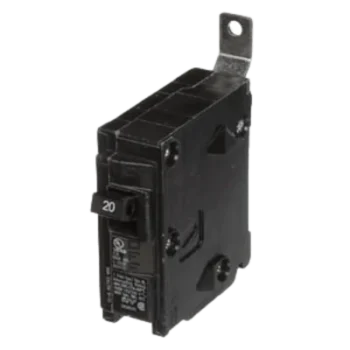 Interruptor Automático / 1 Polo / 20 A / 120 V AC / Capacidad de Interrupción 10 kA / Conexión Atornillable / Protección Termomagnética