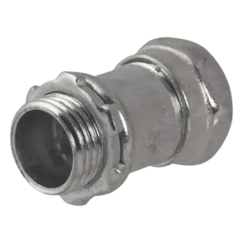 Conector Recto de Compresión / Acero Galvanizado / Pared Delgada 1 1/2" / Sin Aislamiento / 3.05" (77.47 mm) de Alto