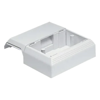 Caja Superficial con Bisagras / PVC Rígido / Grado V-0 UL94 / Instalación a Presión / 0 a 50°C / Para Canaletas T45