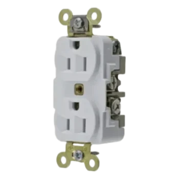 Contacto Dúplex Industrial / 15 A / 125 V / 2 Polos 3 Hilos / NEMA 5-15R / Servicio Extra Pesado