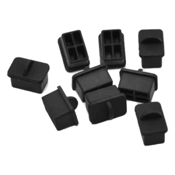 Protectores Anti-Polvo / Puerto SFP / Silicona / 25 Piezas / Negro