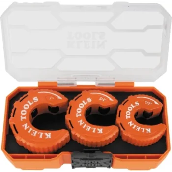 Juego de Cortadores de Tubería / 3 Piezas / Cobre 1/2", 3/4" y 1" (12, 19 y 25 mm) / Diseño I-Beam / Estuche Modular