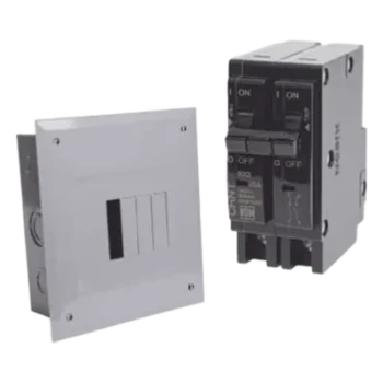 Kit Centro de Carga / 4 Espacios / 100 A / 120/240 Vca / 2 Interruptores 2 Polos 30 A / 10 kA / Sobreponer