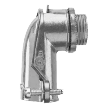 Conector Curvo para Tubo Flexible / 3/8" (10 mm) / Diámetro 30 mm / Largo 46 mm / Acabado Resistente a Corrosión