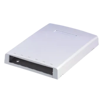 Caja de Montaje en Superficie / 6 Módulos Mini-Com / Almacenamiento 24 m (78.7 ft) Fibra / Color Blanco