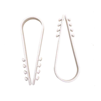 Clips Sujetadores de Plástico / 100 Piezas / Diámetro 19 a 25 mm / Fijación en Pared / UTP, Coaxial y Eléctrico