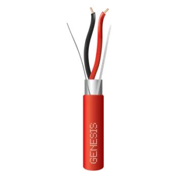 Cable para Alarmas de Incendio / 2x16 AWG / Blindado / Riser FPLR / 305 m (1000.7 ft) / PVC Rojo
