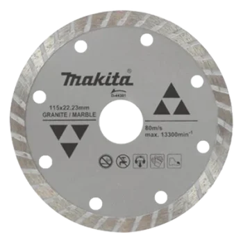 Disco de Diamante Turbo / 4 1/2" / Eje 7/8" / Espesor 1.8 mm / Uso en Seco / Granito, Mármol y Concreto