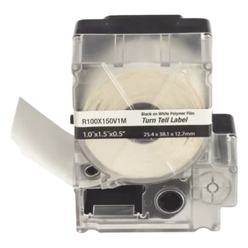 Casete de Etiquetas Autolaminadas / Rotación 360° / Cables 5.5-7.1 mm (0.22-0.28 in) / 100 Etiquetas / Vinilo / -40°C a 93°C