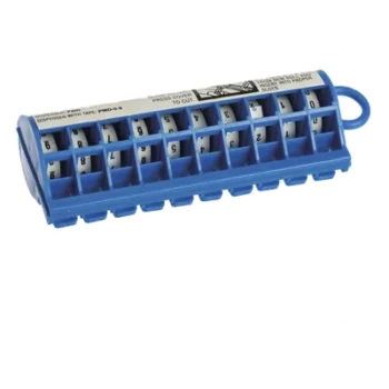 Dispensador de Etiquetas Marcadoras / Rollo Pre-Impreso 0-9 / 2.4 m (7.87 pies) / Poliéster Blanco