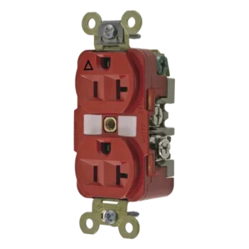 Contacto Dúplex Industrial / 20 A / 125 V / 2 Polos 3 Hilos / NEMA 5-20R / Aislado a Tierra / Rango -40°C a 75°C