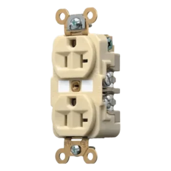 Contacto Dúplex Industrial / 20 A / 125 V / 2 Polos 3 Hilos / NEMA 5-20R / Grado Industrial / Interior Seco