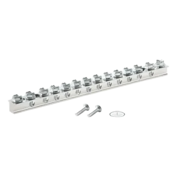 Pletina de Conexión a Tierra / 12 Puertos / AWG 4-14 / Cobre Estañado / UL 467 / Panel de Control