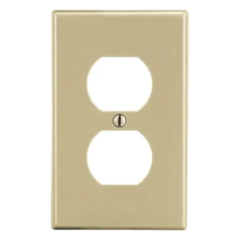 Placa de Pared / Contacto Duplex / Policarbonato / 4.63 x 2.88 x 0.25 in / Vertical / UL 94 V2
