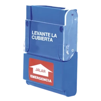 Estación de Emergencia Manual / Interruptor DPDT 3A @ 125VAC / Policarbonato Alta Resistencia / Montaje Superficial o Empotrado / 91 mm x 114.3 mm