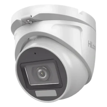 Cámara Turret TURBOHD / 3K Megapixel / Dual Light 30 m (98.4 ft) IR + 20 m (65.6 ft) Luz Blanca / Lente 2.8 mm 105° / IP66 / Audio Coaxitron / 4 Tecnologías