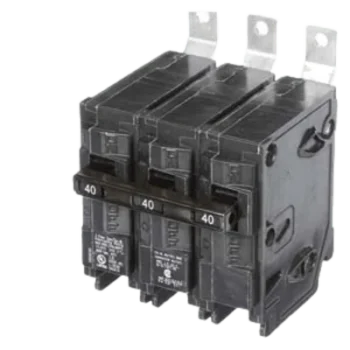 Interruptor Automático / 3 Polos / 40 A / 240 V AC / Capacidad de Interrupción 10 kA / Termomagnético / Carril DIN