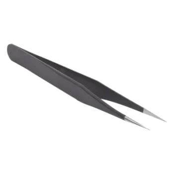 Pinzas Antiestáticas / Acero Inoxidable / Recubrimiento ESD / Mango Ancho / Punta Afilada / 12.3 cm (4.8 in) / 17 g