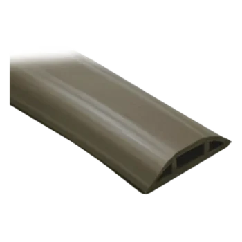 Canaleta flexible / PVC autoextinguible / Media caña / 2.5m (8.2 ft) / 100kg carga / -20°C a +80°C