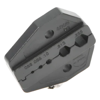 Mordaza para Plegar Conectores de Anillo / 5 Cavidades Intercambiables / Cables RG-58/U, RG-59/U, RG-142/U, RG-8/X / 0.052" a 0.255"
