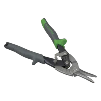 Tijeras de Aviación / Corte Derecho / Cortacables Integrado / Acero Calibre 18 / Inoxidable Calibre 22 / Bloqueo por Resorte
