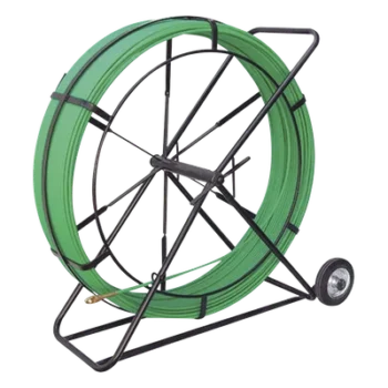 Guía de Fibra de Vidrio / 9 mm / 200 m / 656 pies / Contenedor Metálico con Ruedas