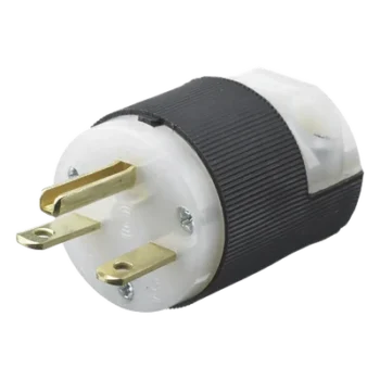 Clavija Industrial / 15A / 250V / NEMA 6-15P / 2 Polos 3 Hilos / Policarbonato