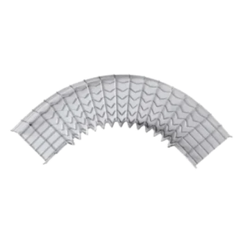 Curva Pre-Fabricada Horizontal / 90° / Peralte 54 mm / Ancho 150 mm / Electrozincado / Interior