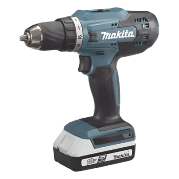 Taladro Inalámbrico / Motor Sin Escobillas / 18V / 1,700 RPM / 40 N.m / Broquero 1/2" (13mm) / 2 Baterías 1.5Ah / Cargador / 221mm (8.7")