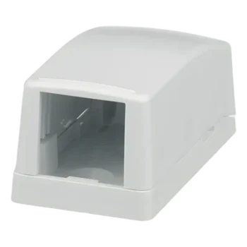 Caja de Montaje en Superficie / 1 Puerto Mini-Com / Bajo Perfil / ABS / 26.3 x 23.2 x 48.1 mm