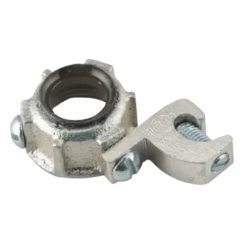 Conector de Tierra para Conduit Rígido IMC / 1/2 in / Hierro Maleable / Orejeta de Conexión a Tierra / UL 514B CSA NOM