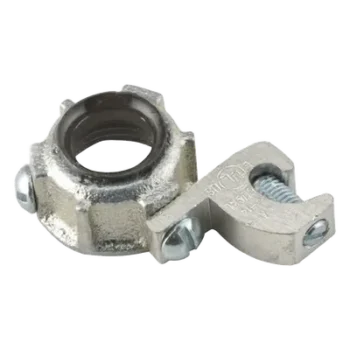 Conector para Conduit Rígido IMC / 1 1/2 in (38.1 mm) / Hierro Maleable / Conexión a Tierra #4 Trenzado / UL y CSA