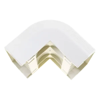 Esquinero Exterior para Canaleta / PVC Rígido / UL94V-0 / Radio de Curvatura 1 in / TIA/EIA / Blanco Mate