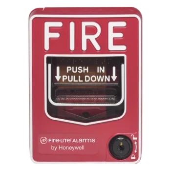 Estación Manual de Alarma Contra Incendio / Doble Acción / Cerradura con Llave / Montaje en Superficie o Empotrado / UL 38