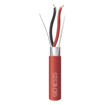 Cable FPLR para Alarmas de Incendio / 2x18 AWG / Blindado / 305 m (1000 ft) / Rojo / -20°C a 75°C