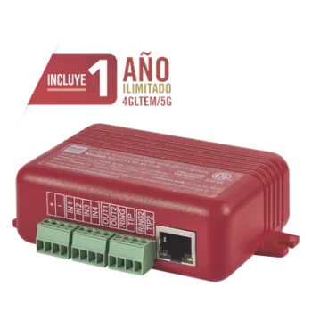 Comunicador Dual para Panel de Incendio / 4G LTE-M + Ethernet / 4 Entradas Contact-ID / 2 Salidas de Voltaje / UL 864 / CSFM 7300