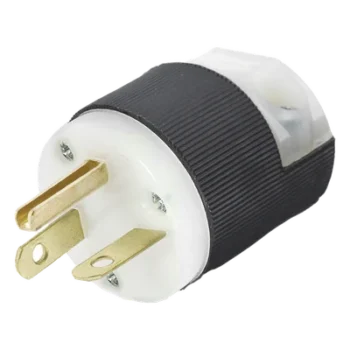 Clavija de Entrada Recta / 20 A / 250 V CA / 2 Polos 3 Hilos / NEMA 6-20P / Grado Comercial-Industrial
