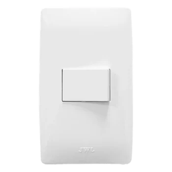 Apagador Escalera Sencillo / 127 V~60 Hz / 10 A / 11.8 x 7.8 x 3 cm / 4.6 x 3.1 x 1.2 in / Blanco