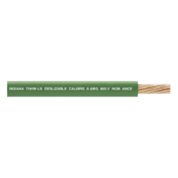 Cable Eléctrico / 6 AWG / 1 Conductor / Cobre / THW-LS / 19 Hilos / Verde / 300 m / 984 pies