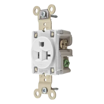Contacto Sencillo / 20 A / 125 V / 2 Polos 3 Hilos / NEMA 5-20R / Grado Industrial / 1.19 x 3.28 x 1.63 in (30.22 x 83.31 x 41.40 mm)