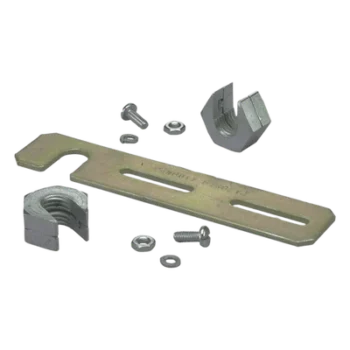 Soporte de Montaje a Techo / Canaletas FiberRunner 2x2 y 4x4 / Varilla Roscada 1/2" / Acero Negro / 152.4 mm (6 in)