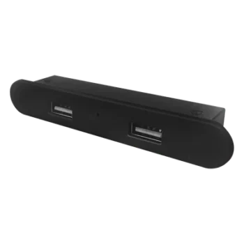 Cargador USB Empotrable / 2 Puertos 5V 2A / Cable 1.5 m / 100-240V / 60°C / Negro