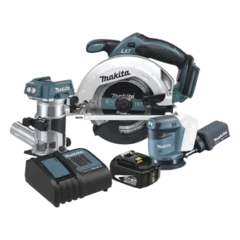 Kit de Carpintería Inalámbrico / Sierra Circular 3,700 RPM / Router / Lijadora Orbital / 3.5 kg / 2.50 m/s² Vibración