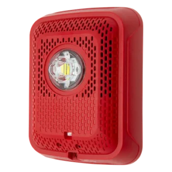 Bocina con Estroboscopio / Montaje en Pared / Selección Automática 12/24 V / Flash 1 Hz / Diseño Compacto
