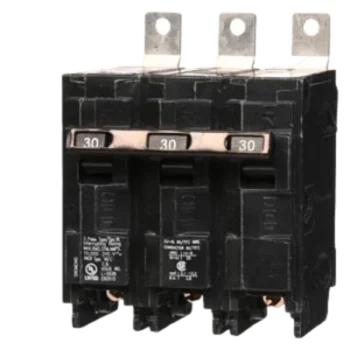 Interruptor Termomagnético / 3 Polos / 30 A / 120/240 V AC / 10 kA / Montaje en Tablero