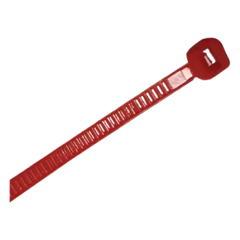 Cincho de Nylon / 4.8 x 300mm / 22 kg Tensión / Rojo / 100 pzs / -40°C a +80°C / 1.02 x 0.19 pies